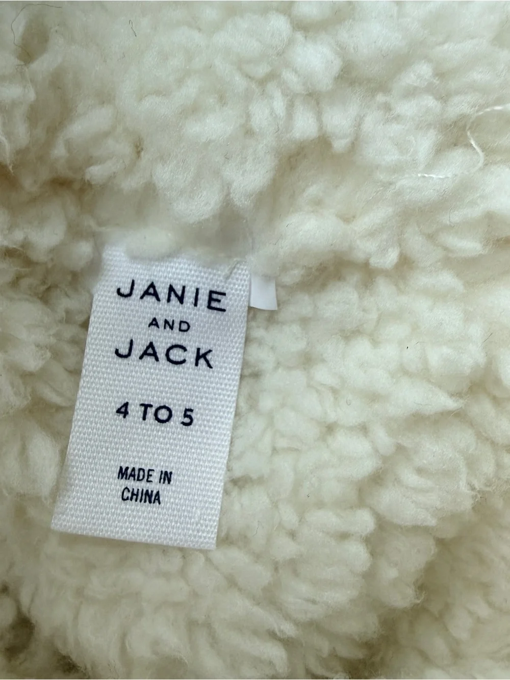 Janie and Jack Kids Olive Green Faux-Sherpa Trapper Hat Size 4-5